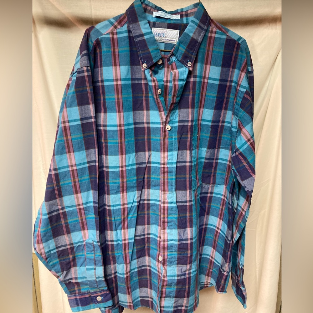 Levi's Colorgraphs Multicolor Plaid Casual Shirt